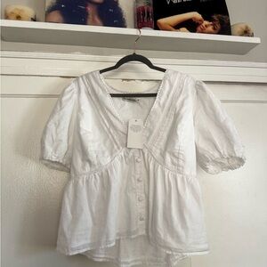 Abercrombie & Fitch White Blouse